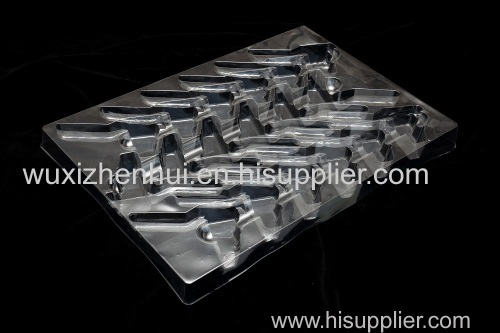 plastic transparent blister trays for bicycle parts vaccum forming cosmetic blister packaging trays material PET