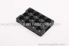 recyclable PET black plastic blister trays for auto parts vacuum forming punch blister packaging insert pallets
