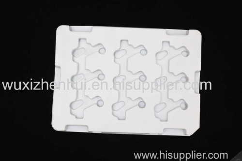 recyclable plastic blister trays blister packaging inner trays for auto parts white PET plastic trays