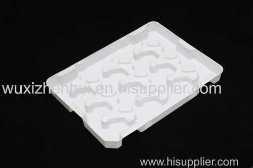 recyclable plastic blister trays blister packaging inner trays for auto parts white PET thickness 0.6mm