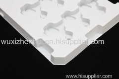 recyclable plastic blister trays blister packaging inner trays for auto parts white PET plastic trays