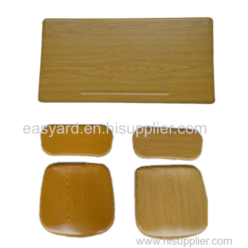 school desk wood parts bending wood desk top chair seater chair back sets made in China