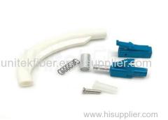 LC Connector Fiber Optic with 90 Degree Boot Single Mode Blue