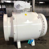 API6D pipeline flange end forged steel fully welded trunnion ball valve