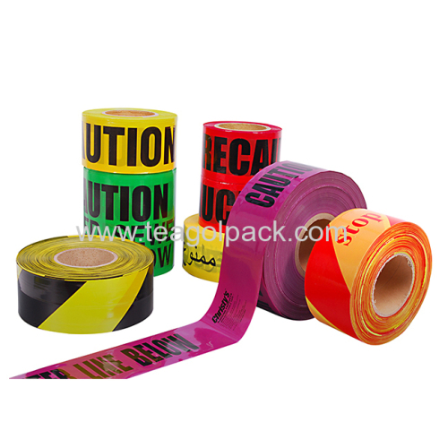 Caution PE danger tape