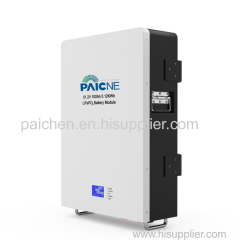 Wall mounted home energy storage battery BMS intelligent protection system 48V lithium iron phosphate battery pack