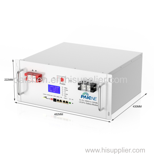 48V50A cabinet type lithium battery pack home energy storage communication base station lithium iron phosphate battery
