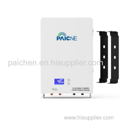 Wall mounted home energy storage battery BMS intelligent protection system 48V lithium iron phosphate battery pack