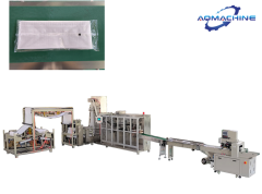 Disposable non woven spa bed sheets folding and cutting machine