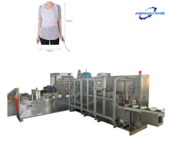 Disposable Restaurant Bib Making Machine Non woven Waterproof Adult Bibs Apron Making Machine