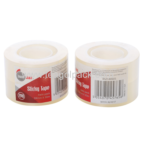 19mmx33M 2PK Stationery Adhesive Tape (221695BR)Clear