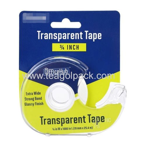 19mmx25.4M Stationery Adhesive Tape Transparent With Dispenser