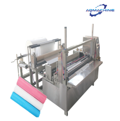 Nonwoven slitting and rewinding machine