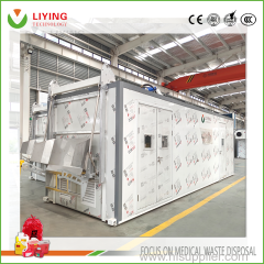 300kg/h Medical Waste Microwave Disposal Equipment