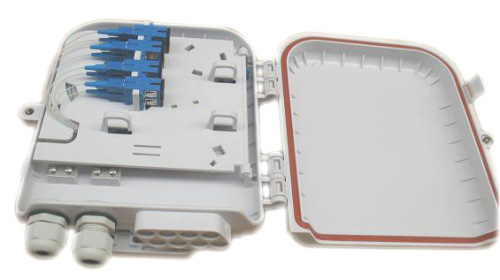 Outdoor Fiber Splitter Terminal 8 fibers FTTH Termination Box Fiber Optic Splitter Box