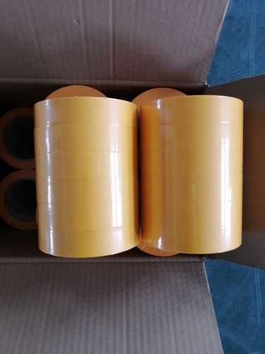 90micx25mmx50Mx6PK Yellow Washi Masking Tape Paper Core; Rice Paper Masking Tape.