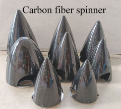 1Pc Light Carbon Fiber Spinner 2-blade Prop Cone For RC Airplane Model 2.75''