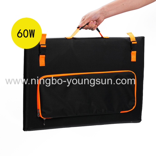 60w Foldable Solar Panel For Portable Power Station And Solar Energy System