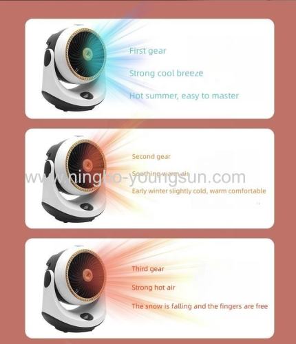 New Heater Small Quiet Household Spray Cooling and Heating Dual Speed Thermoelectric Heating Fan