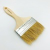 #100 Various Sizes Factory direct Chip Brush wooden handle Paint Brush with pure white bristle