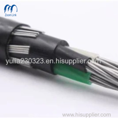 600V Copper/Aluminum Conductor XLPE Insulated PVC Sheath Concentric Cable