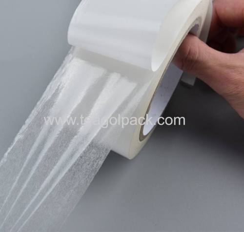 0.08mmx50mmx10M Double Side Tissue Tape(229055) White Release