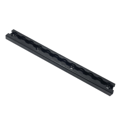 Black Square Aluminum L Track Tie Down for Stud Fitting