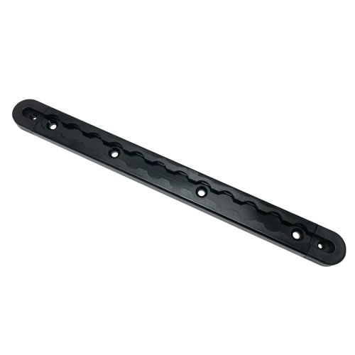 Black Square Aluminum L Track Tie Down for Stud Fitting