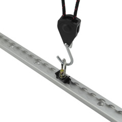 Square Aluminum L-Track Tie Down Rails for Single Stud Fitting and Double Stud Fitting