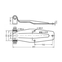 Stainless Steel Dump Trailer Box Hinges Dropside Hinges Removable Trailer Hinge