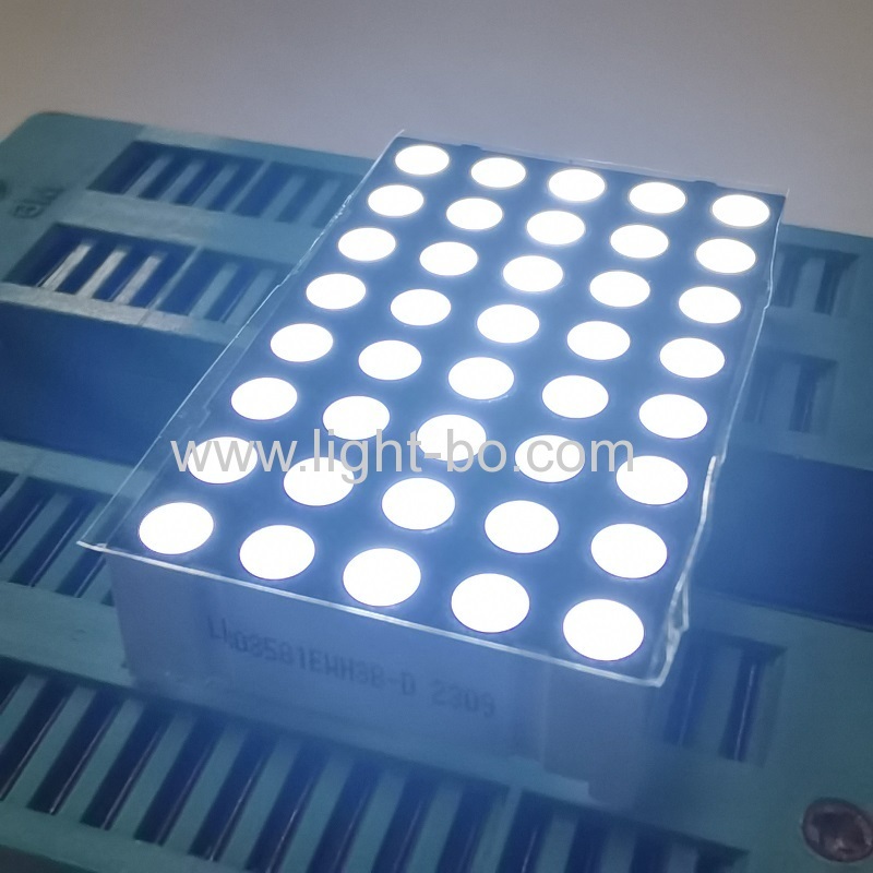 리프트 위치 표시기용 순수 흰색 3mm 5*8 도트 매트릭스 LED 디스플레이