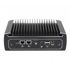 Partaker Fanless Mini Computer 10th Gen Intel Core i5 10210U 4k Mini PC 2 Lan RS232 Barebone PC with SIM Card Slot