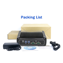 Partaker Fanless Mini Computer 10th Gen Intel Core i5 10210U 4k Mini PC 2 Lan RS232 Barebone PC with SIM Card Slot