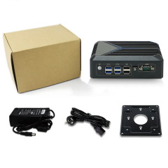 Fanless Mini PC 12th Gen Celeron J6412 2 LAN 8 USB 2 HD DDR4 3200MHz Industrial PC for Medical