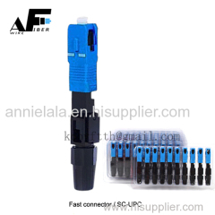 Awire Optical Fiber adaptors and fast connector fiber attenuator hot melt fast connector accessories SCUPC for FTTH