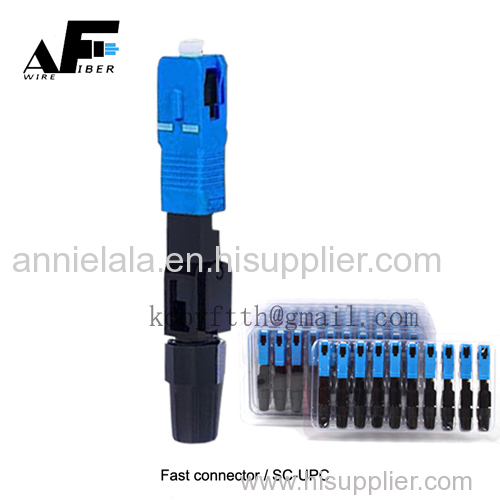 Awire Optical Fiber adapters and fast connector fiber attenuator hot melt fast connector accessories SCUPC for FTTH