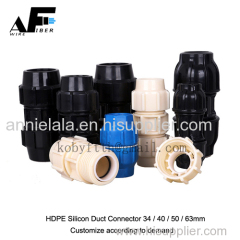 Awire Optical Fiber Air Blowing cable micro duct straight connector fiber connector reducer water block end cap for FTTH