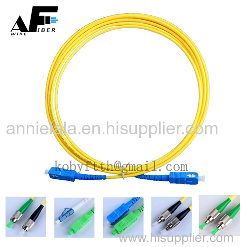 Awire Optic Fiber cable SM Patch cord simplex SCUPC connector optical pigtail PLC splitter FBT fast connectorfor FTTH