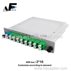 Awire Optical Fiber cable PLC splitter rack mount type FBT coupler steel tube LGX type distribution frame box for FTTH