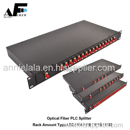 Awire Optical Fiber cable PLC splitter rack mount type FBT coupler steel tube LGX type distribution frame box for FTTH