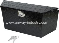 Black Aluminum Heavy Duty Pick Up Truck Truck Bed Tool Box Trailer Storage Tool Box