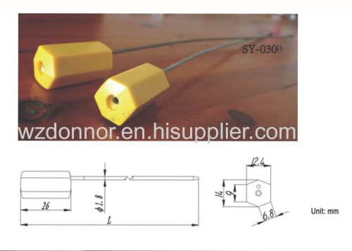 SY-030 Gas Oil High-Security Cable Seals/Locks Hexagon security cable steel seals