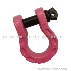 American heavy duty off-road vehicle carbon steel trailer shackle bow High strength shackle horseshoe buckle lifting