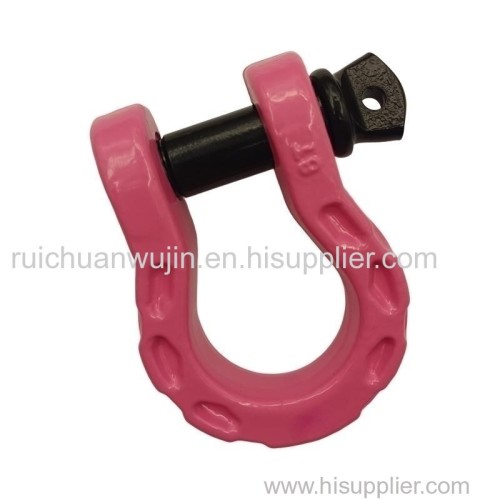 American heavy duty off-road vehicle carbon steel trailer shackle bow High strength shackle horseshoe buckle lifting