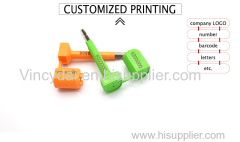 Tamper proof truck bolt seal for container seal number