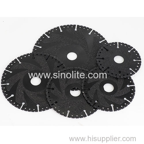 Vacuum brazed diamond saw blade for metal cutting and grinding