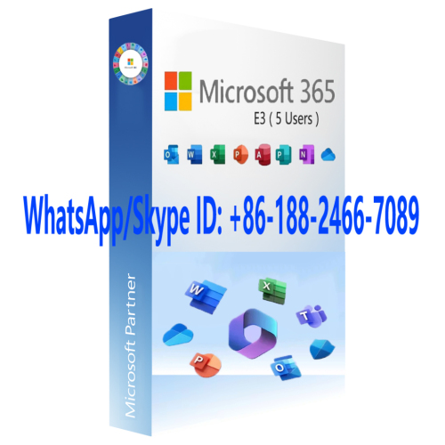 Microsoft 365 E3 Enterprise 1 Year 5users License Key