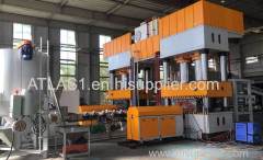 Double-Station Two-Step Extrusion Molding Machine for Mixed Waste Hard Plastics