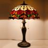 Tiffany Table Lamp Werfactory® Tulip Stained Glass Reading Desk Light