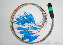 MPO/MTP Fiber Cable|MPO-SC Fiber Optical Branch Patch Cord 12 cores 0.9mm SM MM